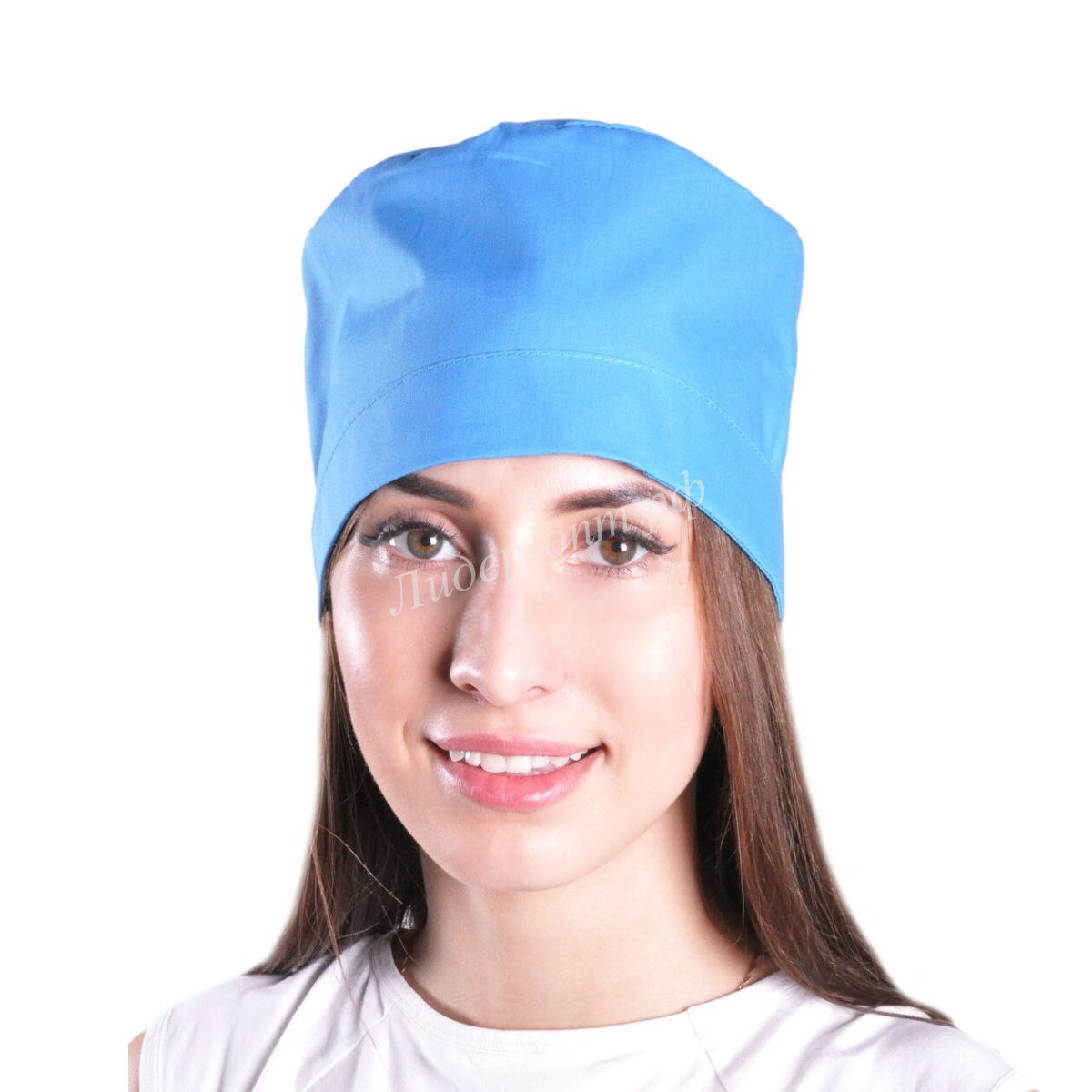 Шапочка медсестры с завязками Sentinex Trend, операционная, зеленый, 100 шт, 17425